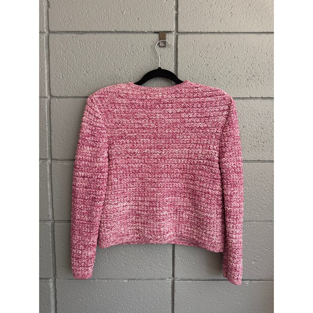 BA&SH Guspa Knit Marbled Cardigan in Rose size S - Picture 4 of 4